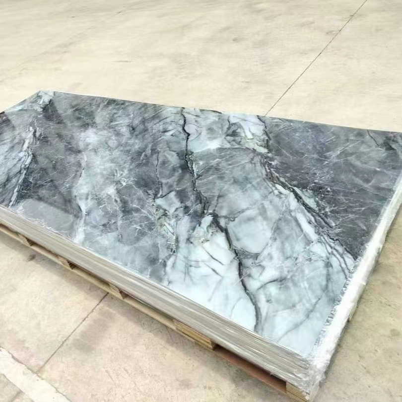 Hot Interior Decorative Low price Plastic PVC UV Plate Wall Panel Waterproof UV Marble Sheet Board