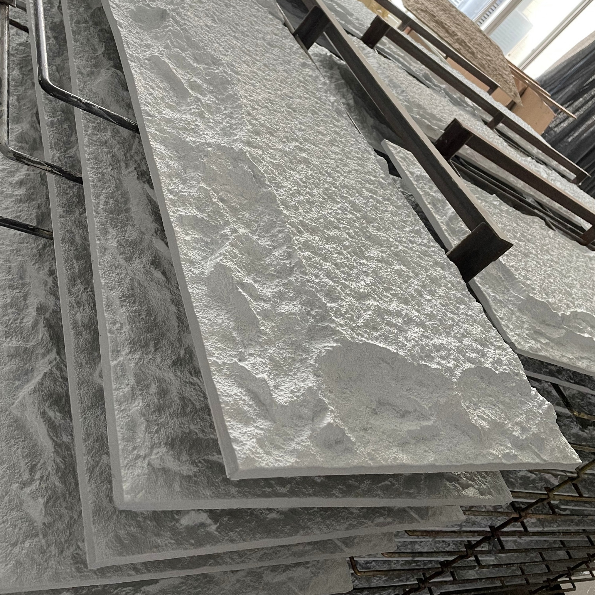 BAIJIN Factory Wholesale Price PU Stone Slab Polyurethane Artificial Stone Wall 3D Faux Wall Panel