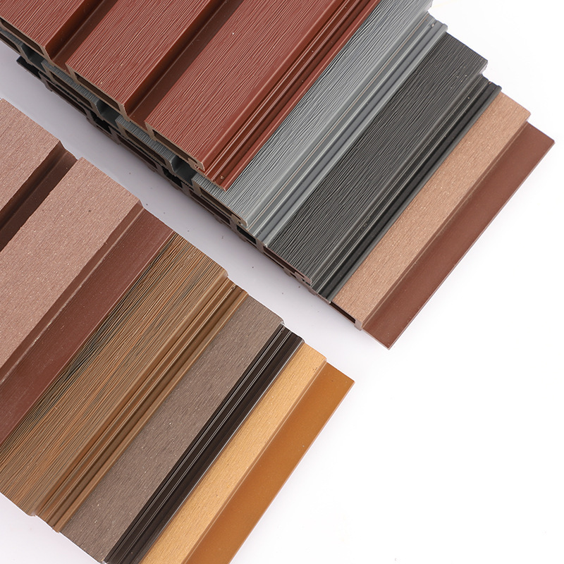 BAIJIN Co-extruded WPC Cladding Wood Plastic Composite Plank 219*26 Exterior Wall Tiles Tongue and Groove Ceiling