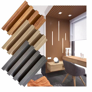 BAIJIN China Manufacturer Hot Sell PVC Wall Panel Interior Decoration 3D Background Fluted WPC Wall Panel