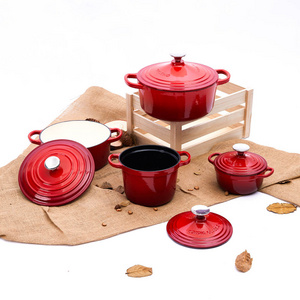 Red Cookware  4 Pieces of Non-Stick Excellence kitchen wear cookware set