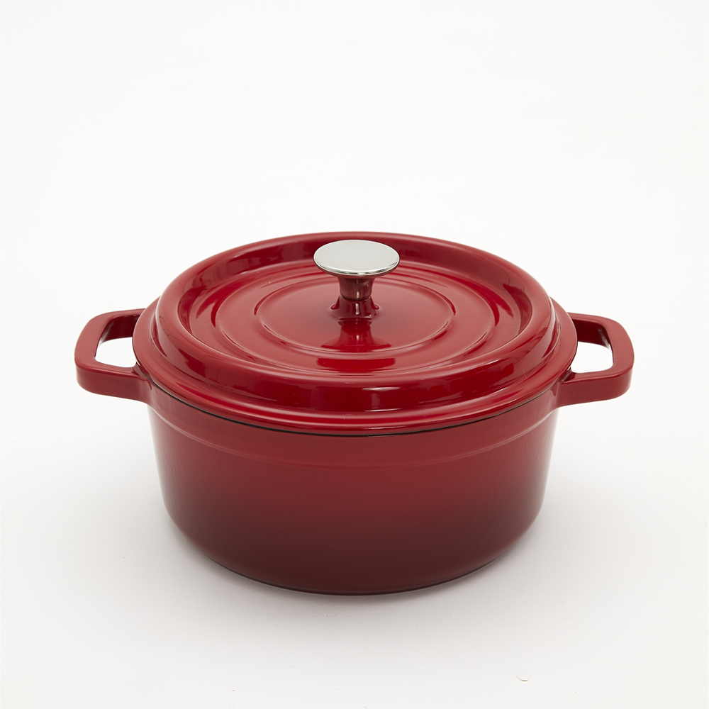 Hot Sale Custom pre seasoned enamel cast iron casserole cookware sets cooking pot