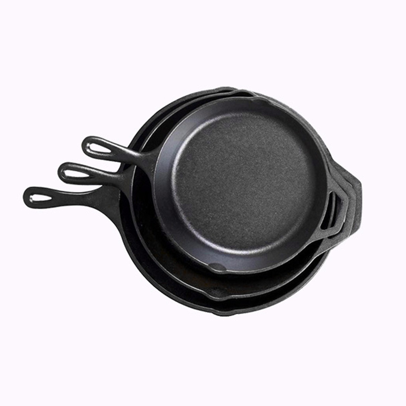 Nonstick Square Portable Folding Pot Cast Iron Pre Seasoned Grill Pan Cast Cast Iron Skillet With Side Drip Spout