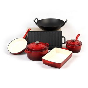 High quality made in china kitchenware eco- friendly casserole enamel cookware pot for soup pot