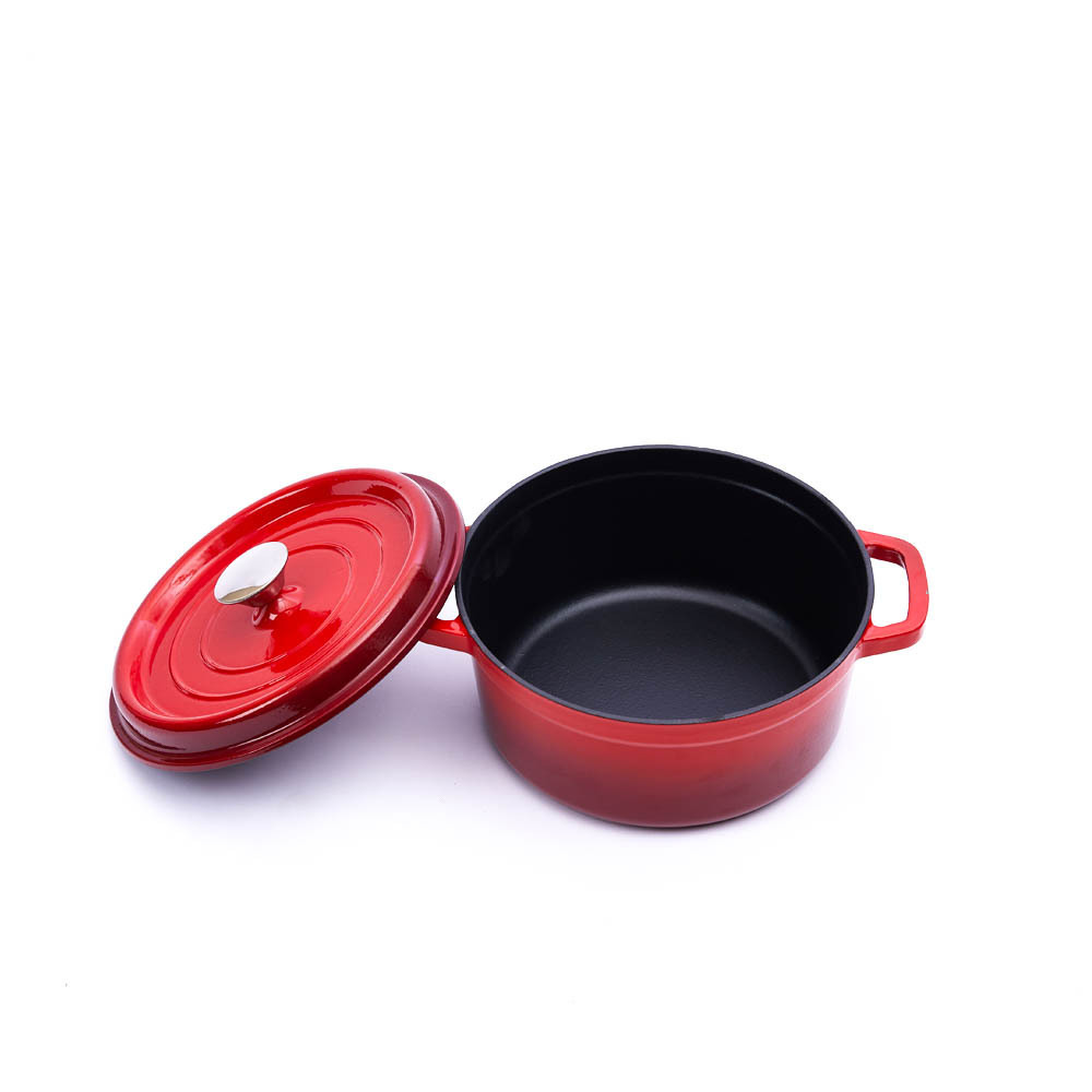 French Charm Enameled Dutch pot Skillets Fry Pans Saucepans Le Crueset Cookware Sets Casseroles