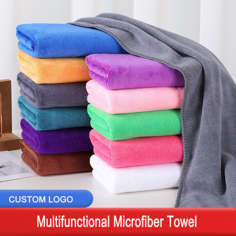 300gsm 400gsm Custom Microfiber Car Polishing Washing Rag Towels Micro Fiber Thick Hand Salon Hair Drying Towel Microfiber Towel