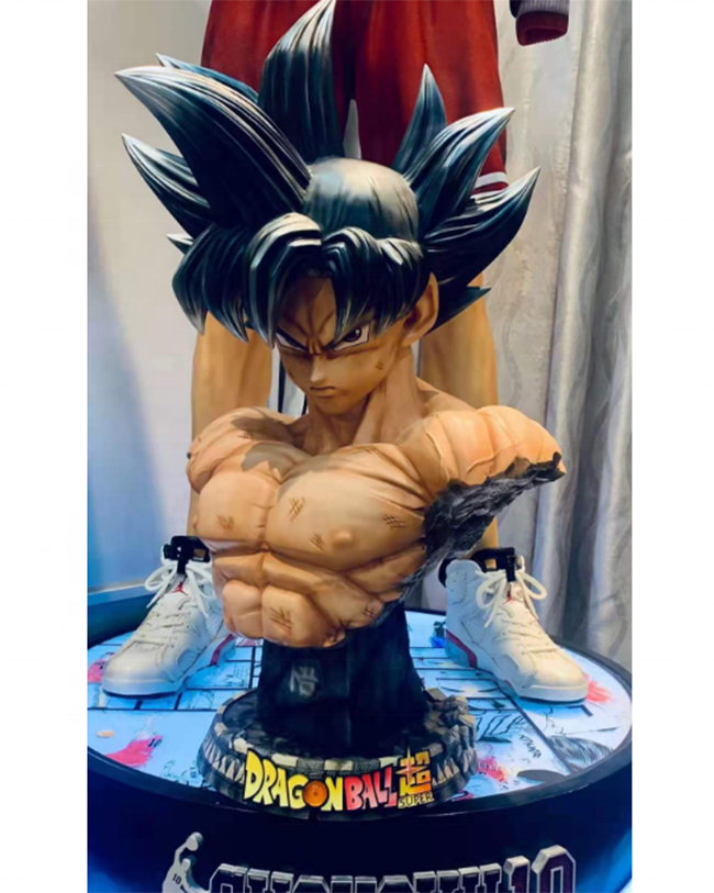 Custom Anime Figure Resin Sculpture Dragon Ball Figure Goku Statue Ultra Instinct Goku Statue