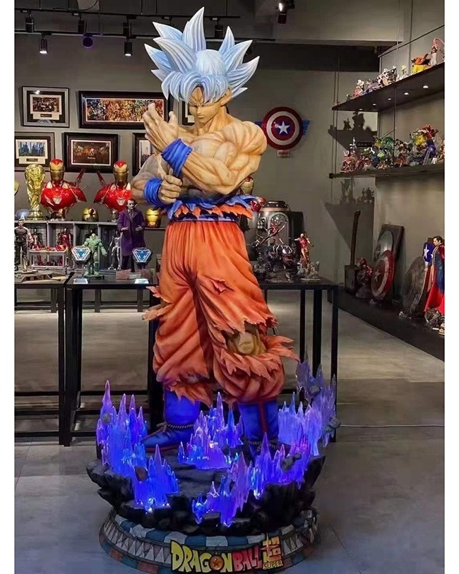 Custom Anime Figure Resin Sculpture Dragon Ball Figure Goku Statue Ultra Instinct Goku Statue