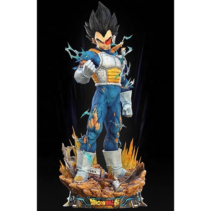 Seven DBZ Goku Anime character sculpture  Resin  life size Vegeta Statue   bust Figure for decoration