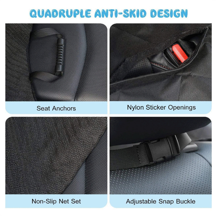 High quality  Waterproof Quilted Backseat Dog Hammock Protector Dogseat Pet Car Seat Cover Funda PARA Perros Coche for SUV