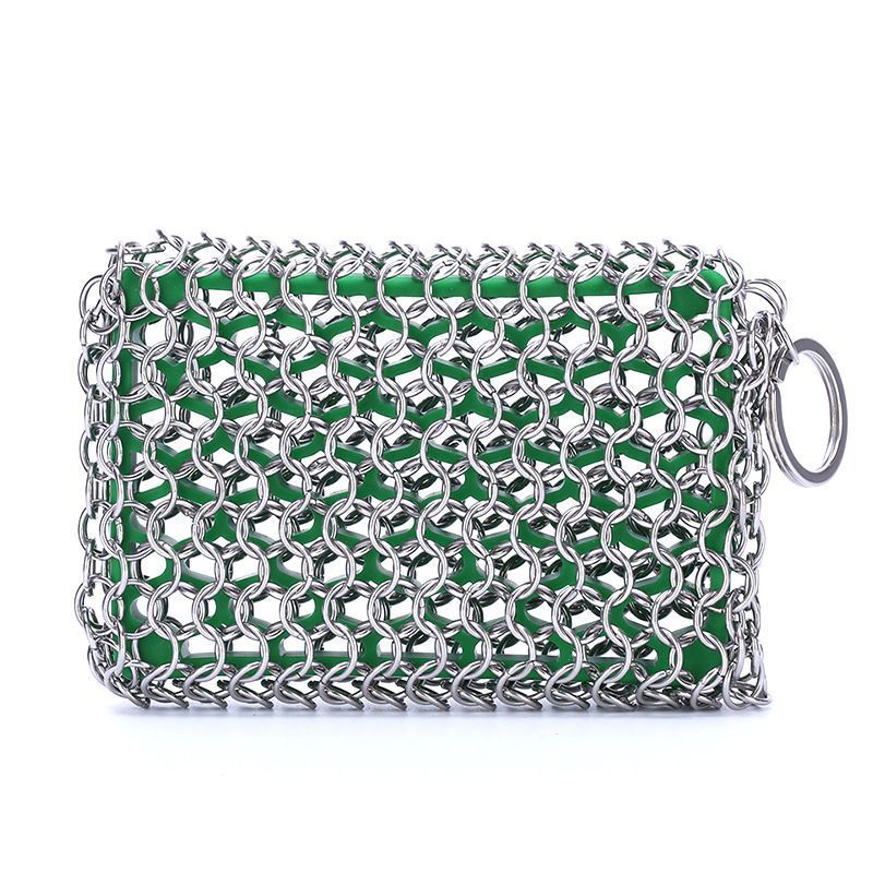 Wholesale Grill Pans Cleaner Stainless Steel Chainmail Pot Dish Scrubber