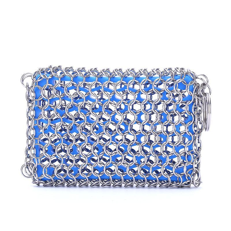 Wholesale Grill Pans Cleaner Stainless Steel Chainmail Pot Dish Scrubber