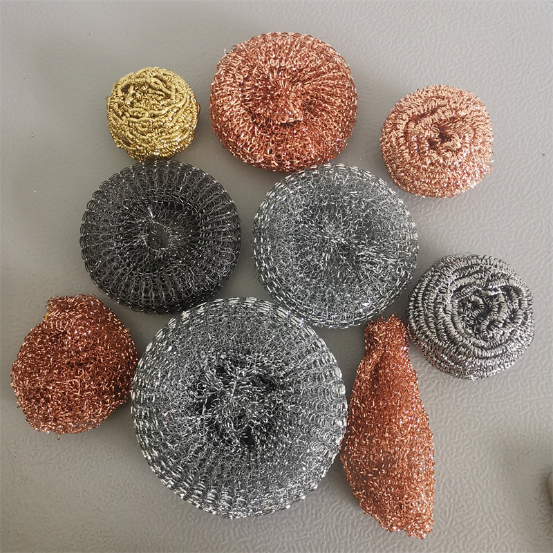 kitchen cleaning combination dish cloth sponge scouring pad galvanized stainless steel metal scourer brass scrubber