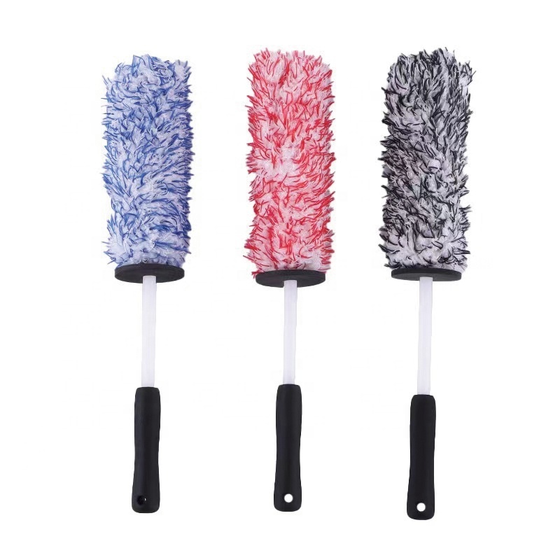 New Wheel Tire Brush Car Detailing kit Rim Detailing Brushes Cleaning Microfiber Cleaning Cloth Great to Clean Dirty Tires