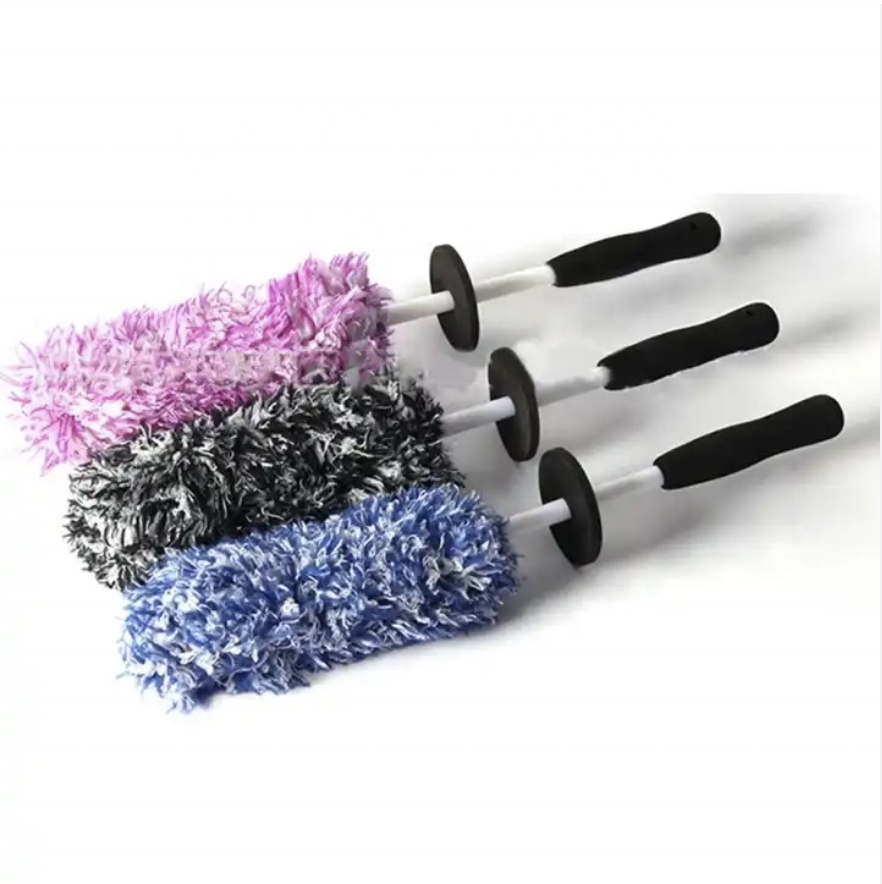 2021 New Wheel Tire Brush Car Detailing kit Rim Detailing Brushes Cleaning Microfiber Cleaning Cloth Great to Clean Dirty Tires