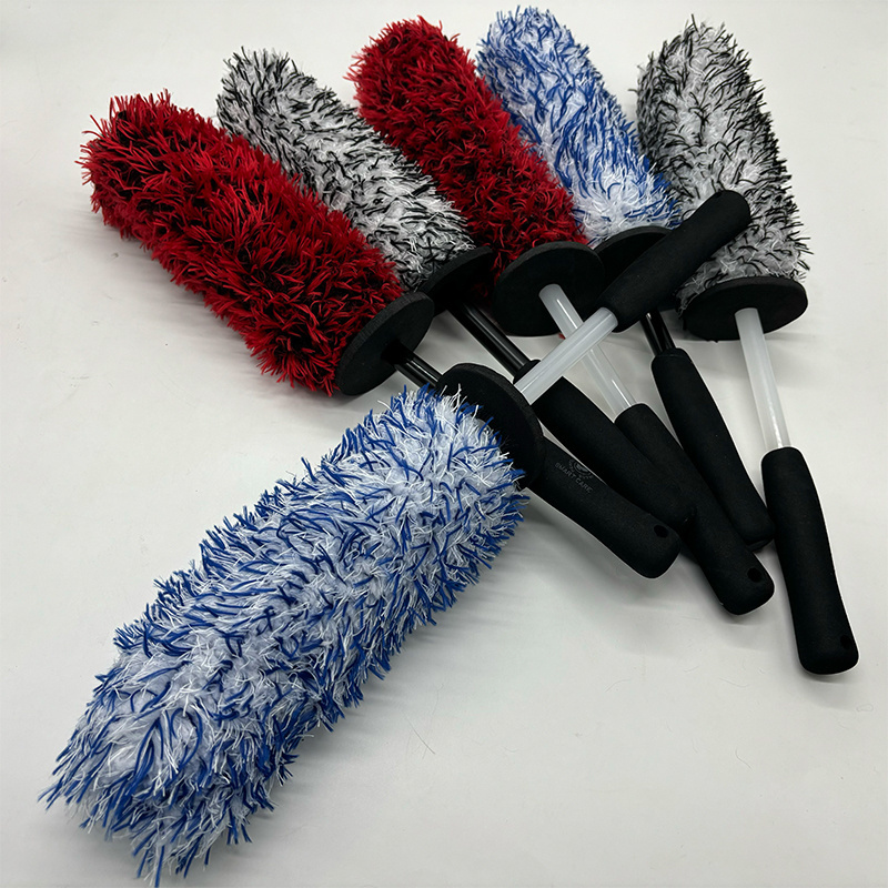 2021 New Wheel Tire Brush Car Detailing kit Rim Detailing Brushes Cleaning Microfiber Cleaning Cloth Great to Clean Dirty Tires