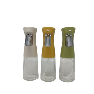 New Design 240ml Glass Olive Oil Sprayer Kitchen Cooking Bbq Oil Sprayer Stainless Steel Olive Pump Spray Bottle Oil Dispenser