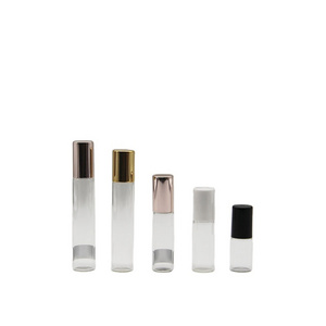 Stainless Steel roller ball glass bottle 2ml sphere glass bottle roller for perfume essential oils