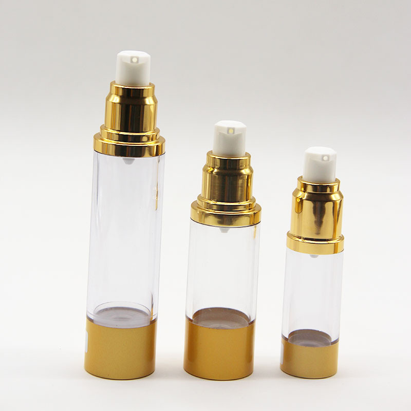 Plastic AS airless Bottle Wholesale Luxury Cosmetic Spray Vacuum Airless Serum Pump Lotion Bottle 30ml Frosted Plastic Bottle