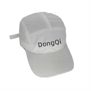 Unstructured Laser Boring Running Hat Flat Embroidery Logo Camp Hat