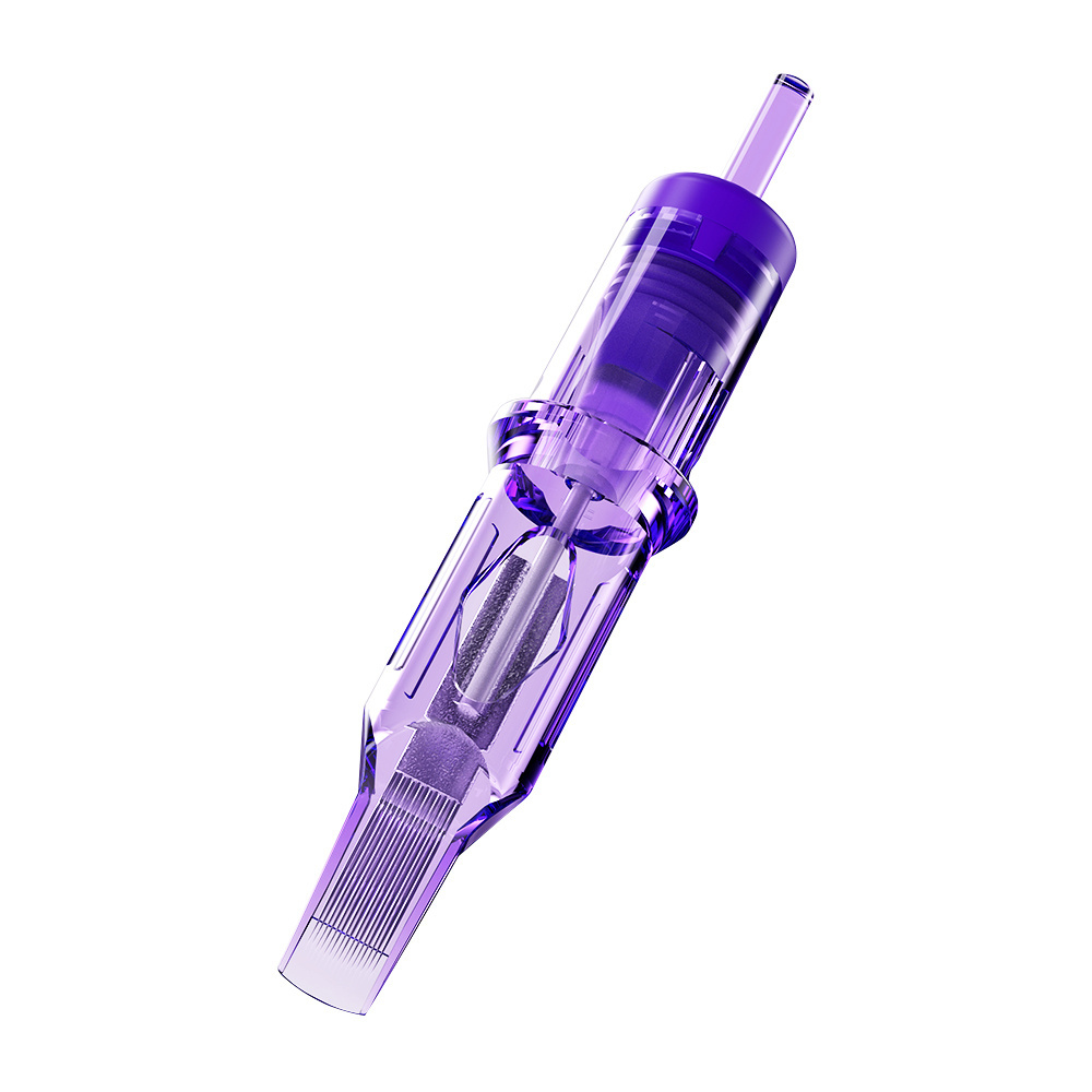 wholesale Widely praised mast pro needle cartridge permanent makeup universal purple tattoo needle cartridge