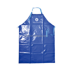 Oil resistant acid alkali hardcore apron PVC apron, logo printing, waterproof apron