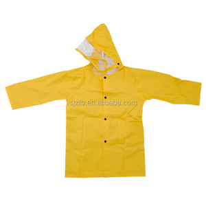 polyester coated pu jacket raincoats waterproof weather rain coat for kids