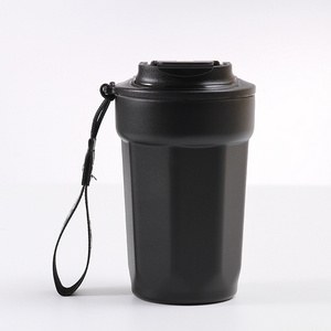 316 Stainless Steel Octagonal Coffee Mug Double Vacuum Insulated Mug Portable Cooler Mug