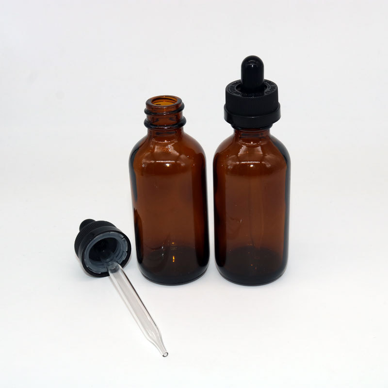 boston round amber 2 oz glass bottles with dropper pipette 60ml 30ml 15ml amber glass dropper bottles with childproof cap