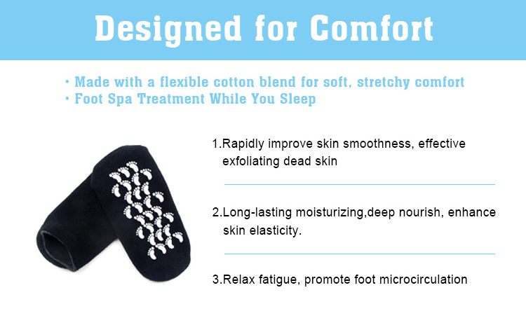 Trade Assurance service OEM Moisturizing Spa Gel Socks;silicone gel sock,cooling gel sock