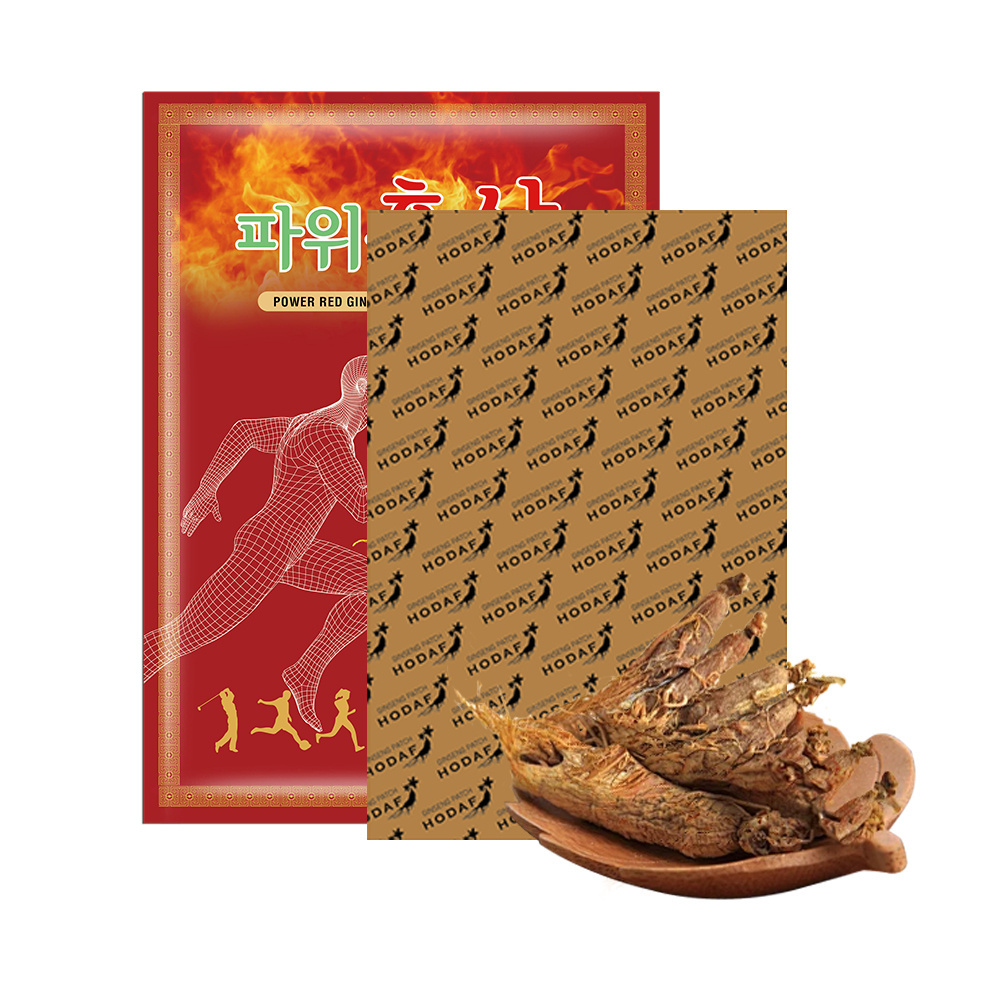 Oem Odm Red Ginseng Muscle Pain Plasters Red Ginseng Body Herbal pain relief Patch