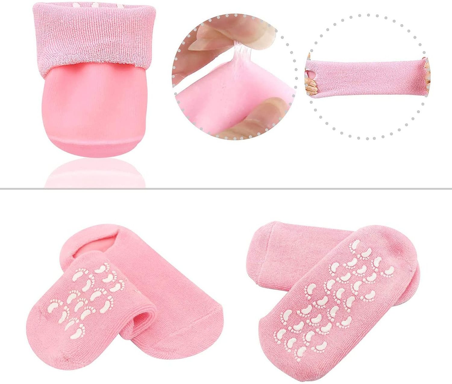 Trade Assurance service OEM Moisturizing Spa Gel Socks;silicone gel sock,cooling gel sock