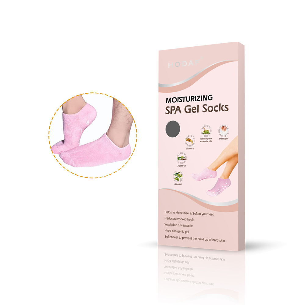 HODAF Reusable Moisturizing Gel Socks For Dry Cracked Heels and Calluses