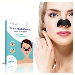 Private Label Bamboo Charcoal Face Pore Blackhead Remover Deep Cleansing Nose Patch Strips