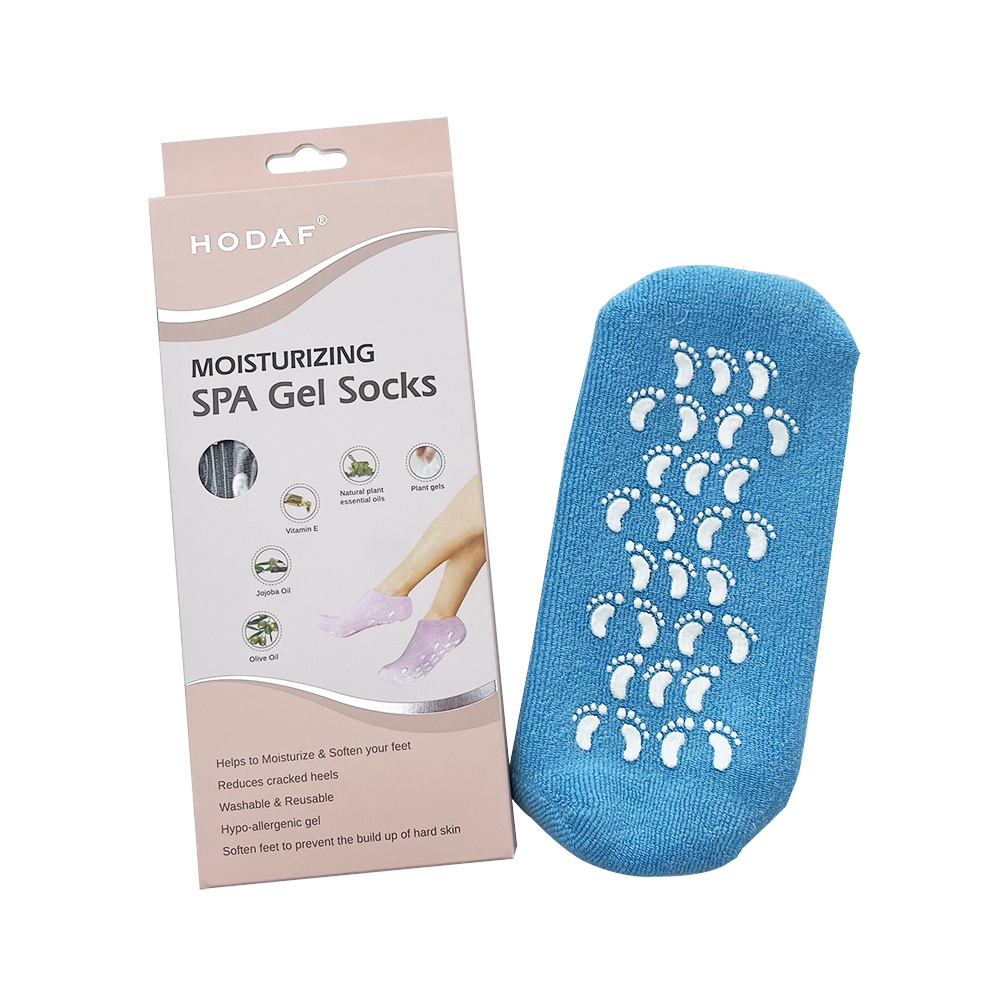 HODAF Reusable Moisturizing Gel Socks For Dry Cracked Heels and Calluses