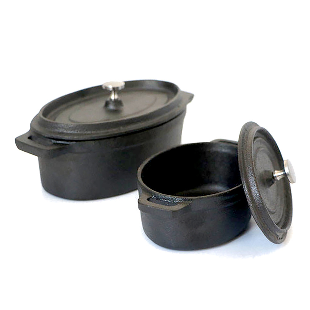 Manufacturers Wholesale 12CM Oval Mini Stew Pot Enamel Pot Cast Iron Sauce Pan Soup Pot Nonstick Sauce Pan