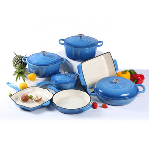 Wholesale Enamel Cast Iron Cookware Cooking Pot Casserole Set Wholesale Kitchenware Manufacturer