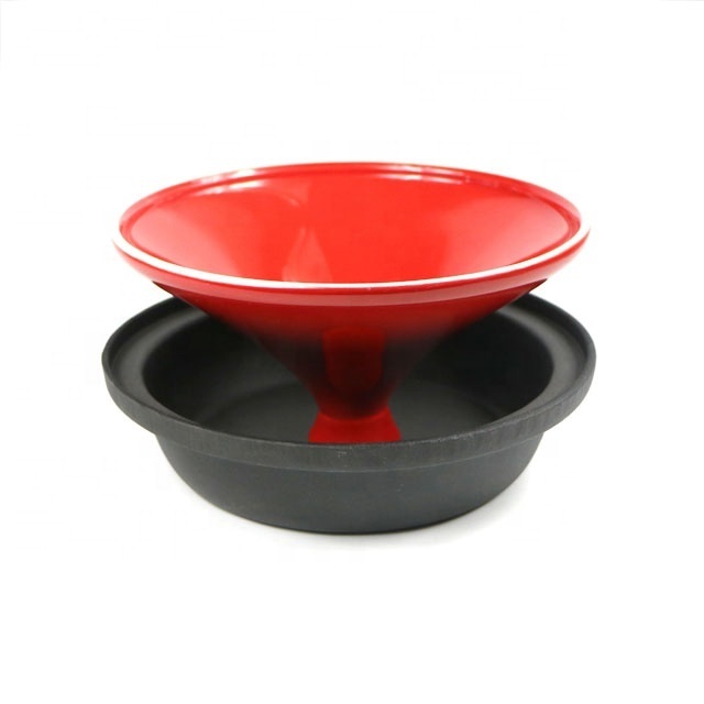 Manufacturer Cast Iron Cooking Tagine Moroccan Pot With Ceramic Lid