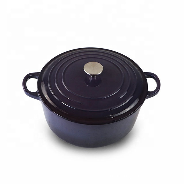 Kitchenware Deep Enamel Cast Iron Casserole Stewed Cooking Pot Kitchenware Cookware Dutch Oven With Lid