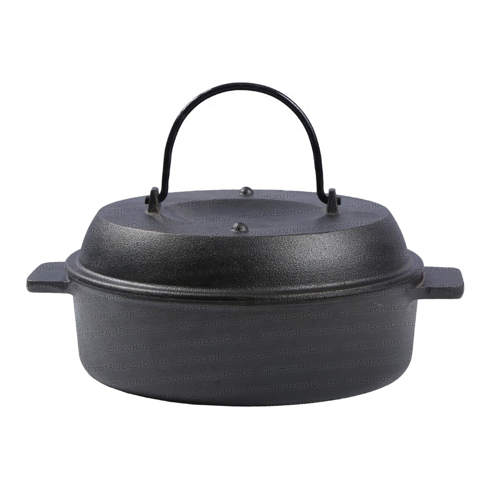 Traditional Cookware Cast Iron Baked Potatoes And Corn Ovenware With Two Handles For Cooking