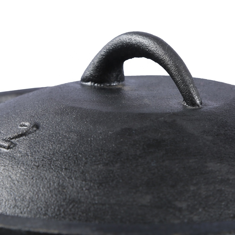 Wholesale Pre-seasoned South Africa Cast Iron Three 3 Legged Legs Potjie Pot Cauldron