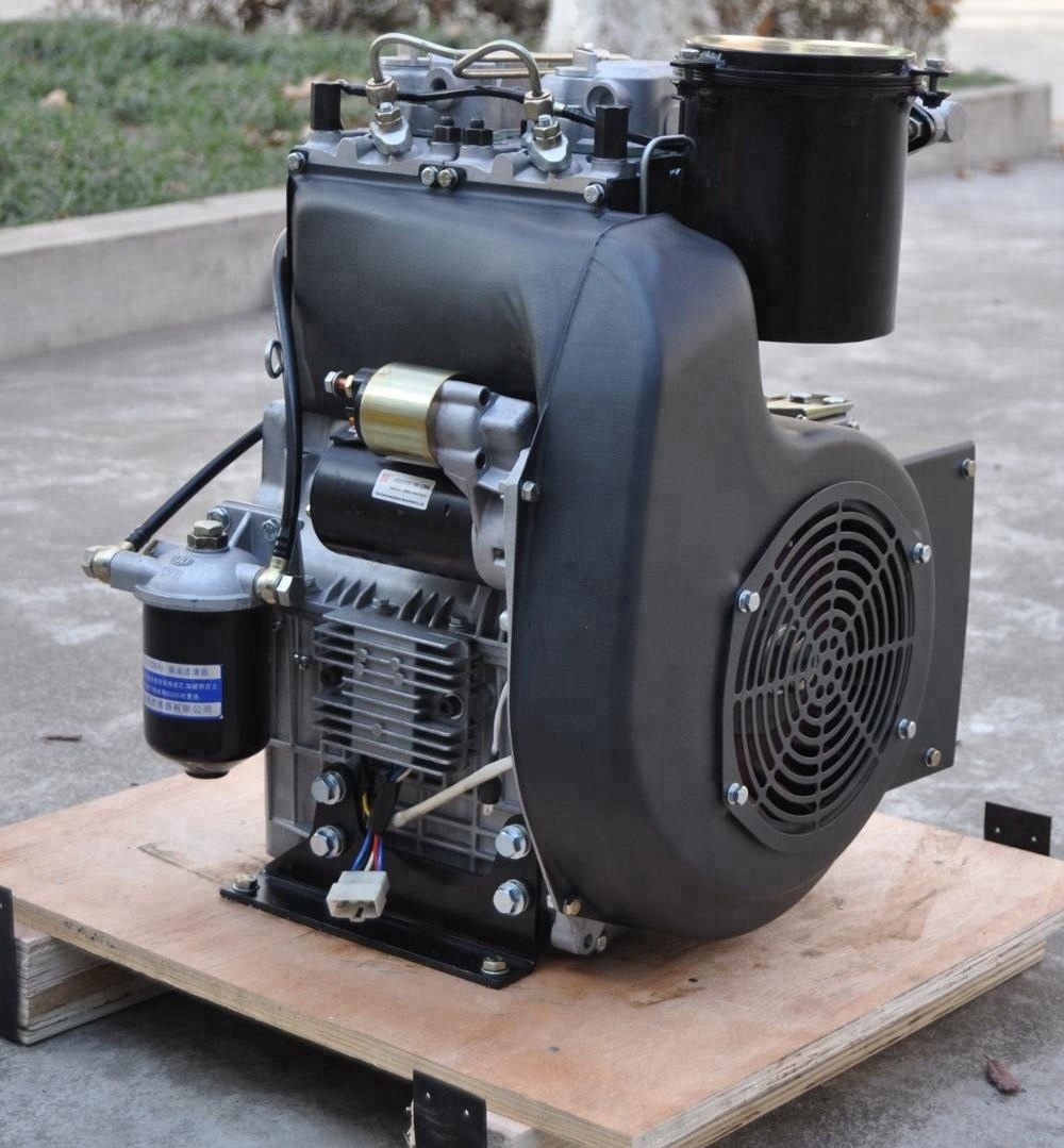 12LD477-2 20hp air-cooled 2-cylinder 18hp Small Diesel Engine HF-A20F LOMBADINI tech