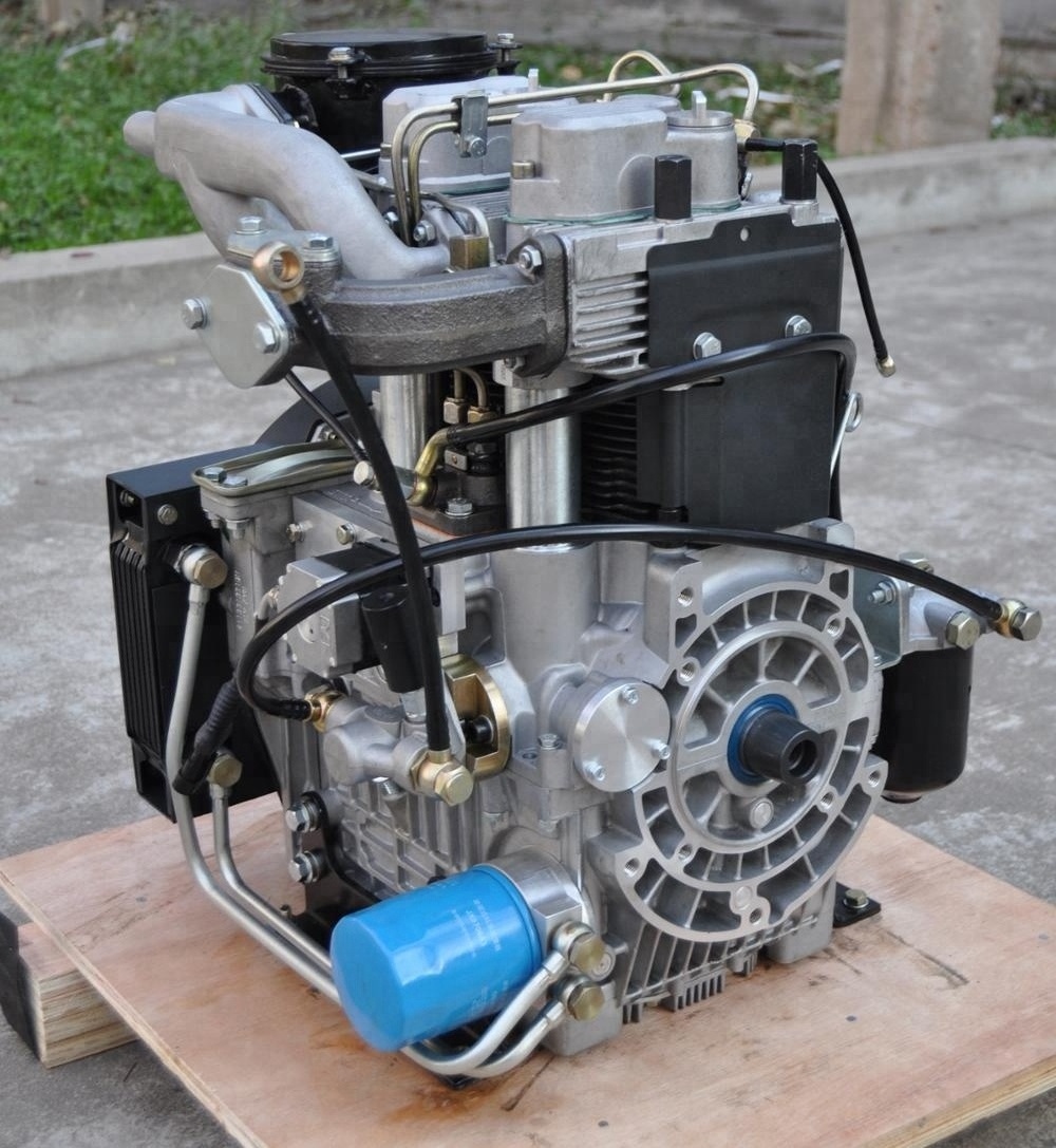 12LD477-2 20hp air-cooled 2-cylinder 18hp Small Diesel Engine HF-A20F LOMBADINI tech