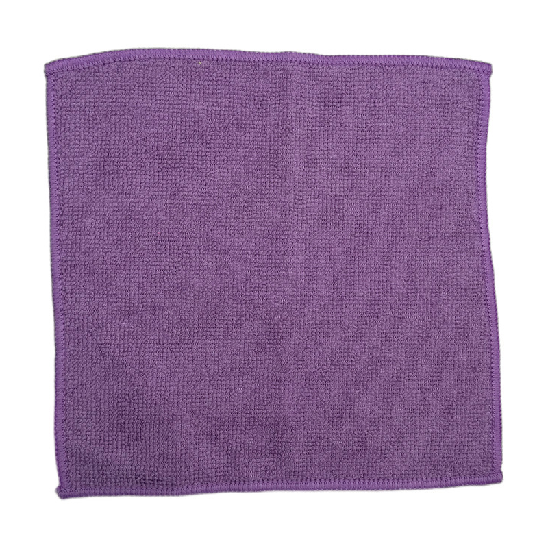 200gsm Customized Packaging Purple Multiple Colors Strong Water Absorbent Microfiber Household Cleaning Cloth Towels