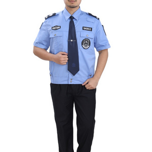 Can customize the summer men and women thin wear security uniform work shirt set