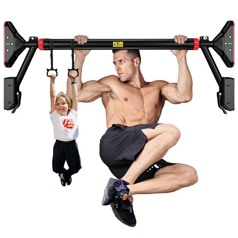 Home exercise adjustable chin-up bar wall mounted kids horizontal bar pull up bar for doorway - strength training