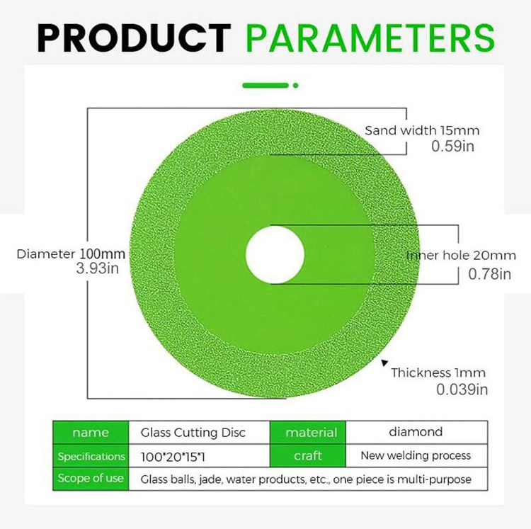 fast cut ultra thin diamond saw blade glass cutting disc for jade crystal grinding