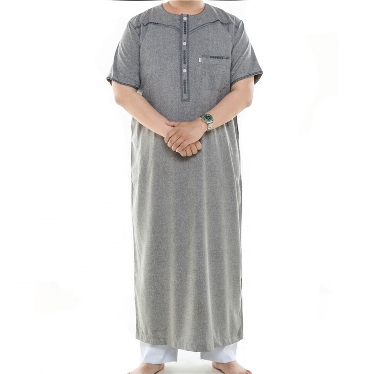 Islamic Clothing Men Thobe Dubai Muslim dress for men Jubah Galabiya boubou Arab Abaya Robe