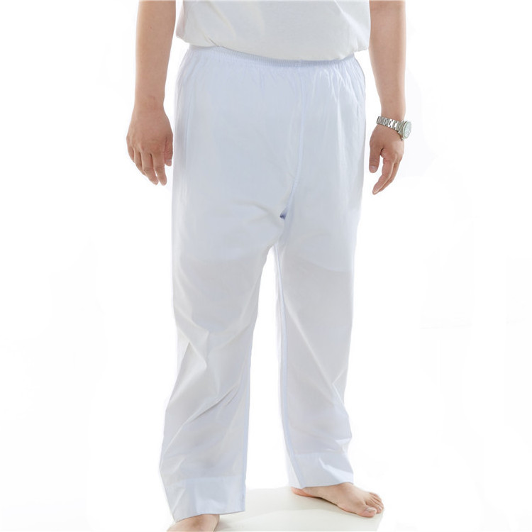 Muslim Men's Adult Casual Trousers Thobe Slack Lined Solid Loose Comfortable Longs Contains Cotton Arabian Pants