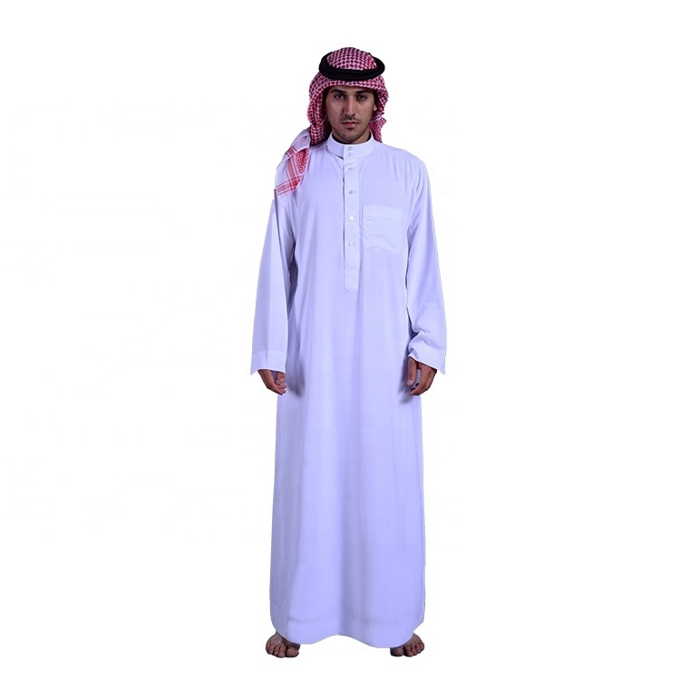 Factory Cheap Jalabiya Muslim Prayer Islamic Clothing Islamic Robe Boubou JUBBAH Muslim Men Abaya Thobe / Thawb